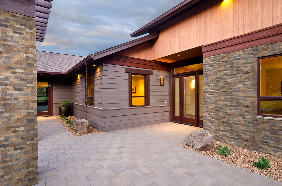 Rocky Gold Stacked Porcelain