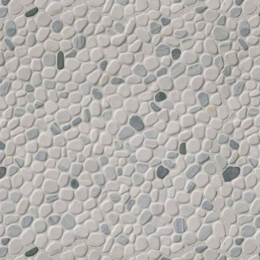 Black And White Pebbles Mosaic