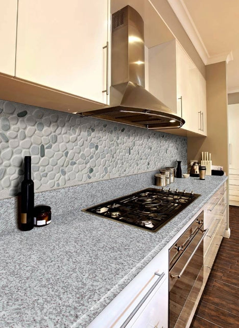 Black And White Pebbles Mosaic