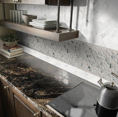 Black And White Pebbles Mosaic