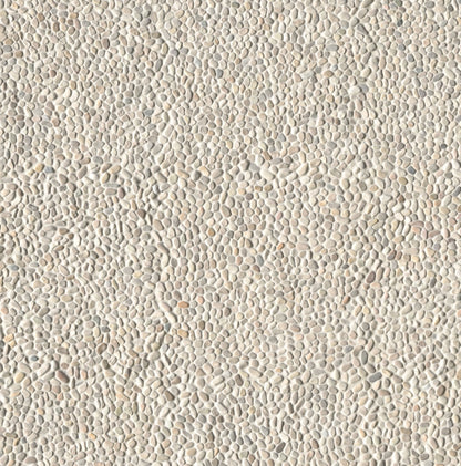 Ivory White Mini Pebble Tile