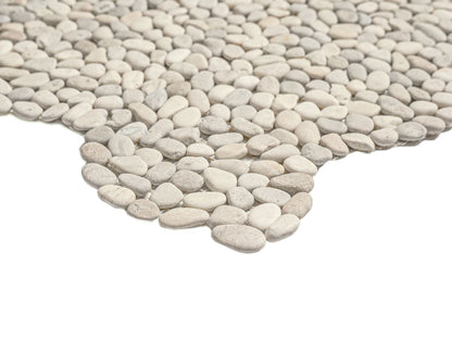Ivory White Mini Pebble Tile