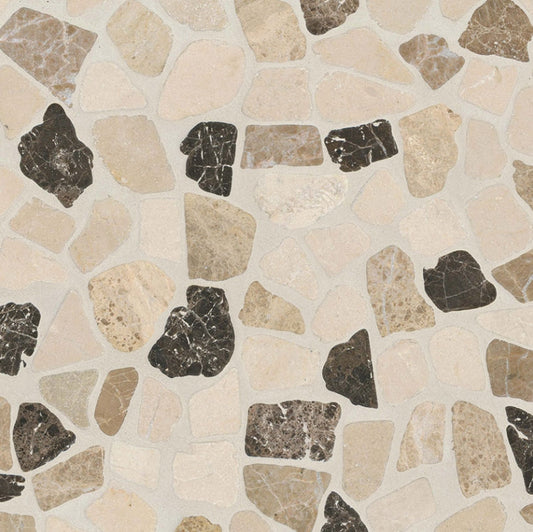 Mix Marble Pebbles Tumbled Tile