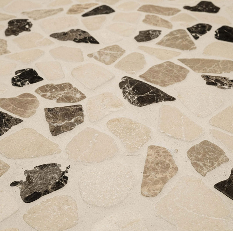 Mix Marble Pebbles Tumbled Tile