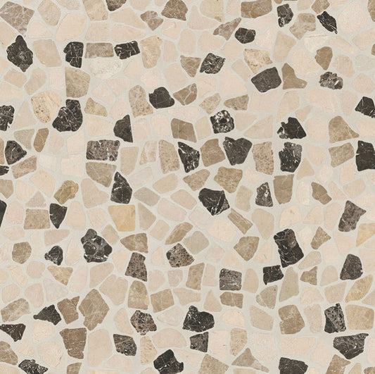 Mix Marble Pebbles Tumbled Tile