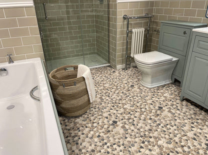 Mix Marble Pebbles Tumbled Tile