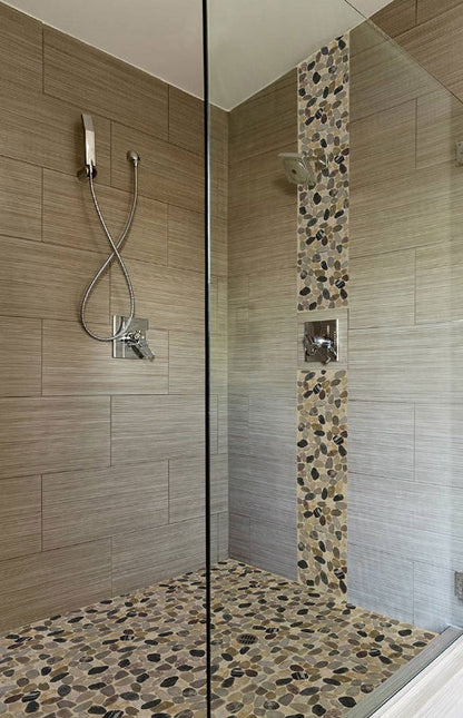 Mix River Pebbles Pattern Tile