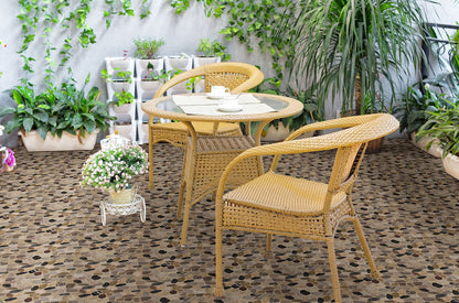 Mix River Pebbles Pattern Tile