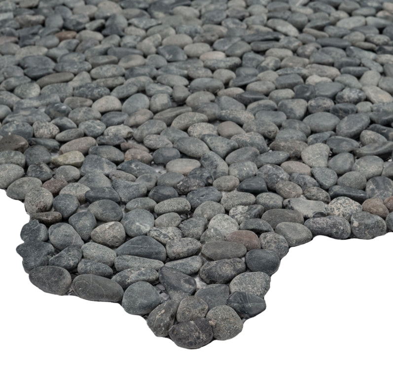 Noir Ash Mini Pebble Tile