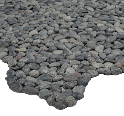 Noir Ash Mini Pebble Tile