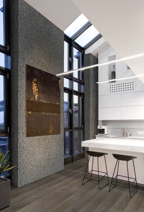 Noir Ash Mini Pebble Tile