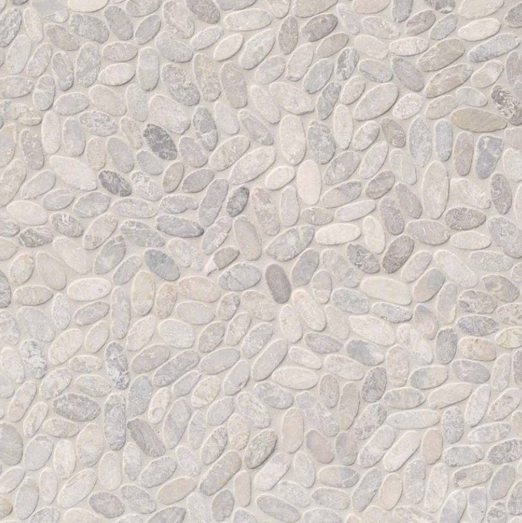 Sliced Ash Pebbles Mosaic