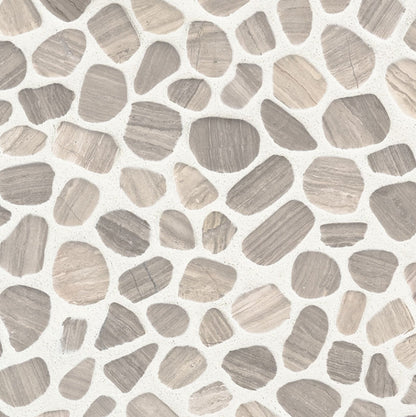White Oak Pebbles Tumbled Tile