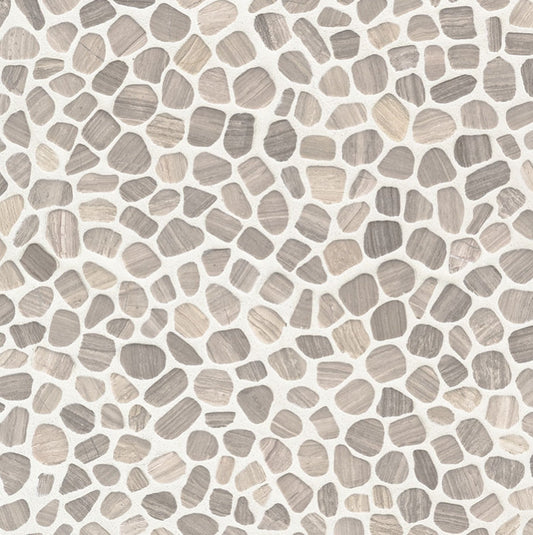 White Oak Pebbles Tumbled Tile