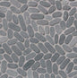 Sliced Coal Pebbles Mosaic
