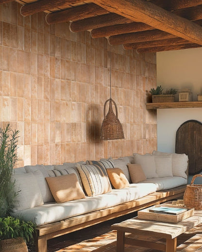 Village Coral Ceramic Wall Tile