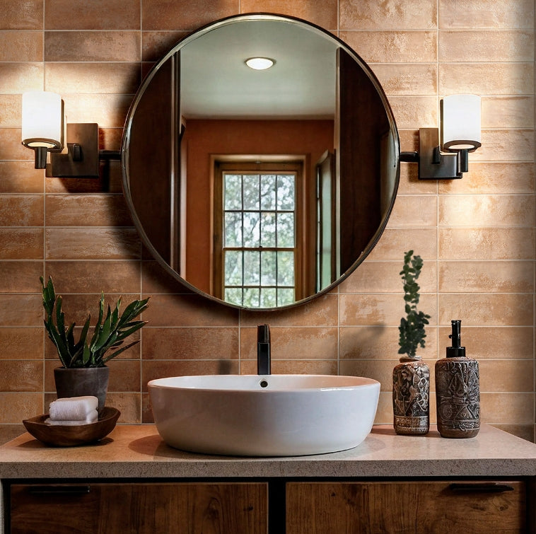 Village Coral Ceramic Wall Tile