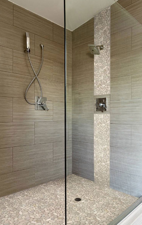 Sliced Earth Pebbles Mosaic