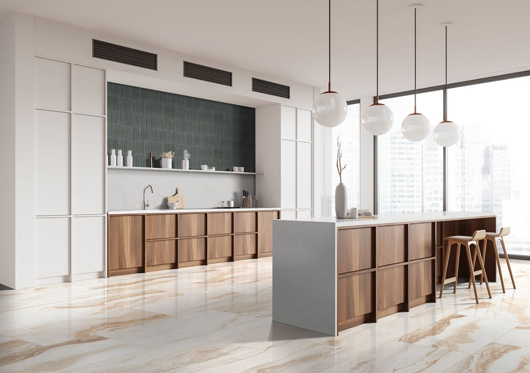 Exotika Nebula Almond Porcelain Tile