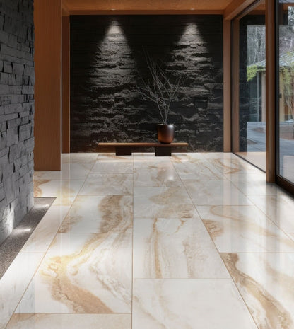 Exotika Nebula Almond Porcelain Tile