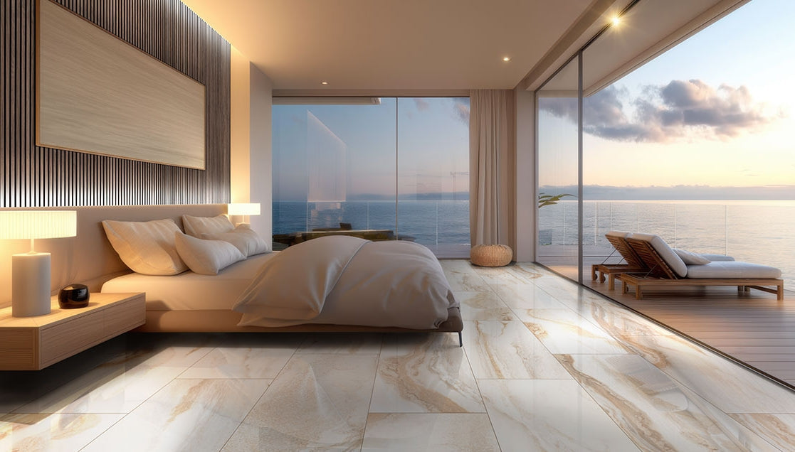 Exotika Nebula Almond Porcelain Tile