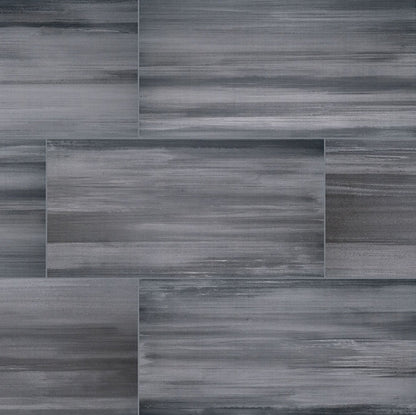 Watercolor Graphite Porcelain Tile