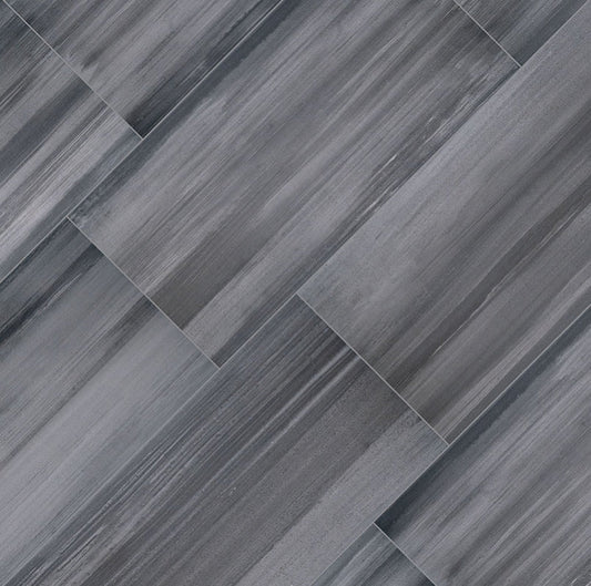 Watercolor Graphite Porcelain Tile