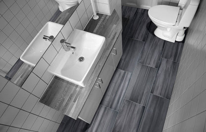 Watercolor Graphite Porcelain Tile