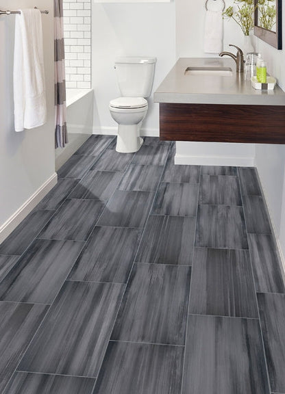 Watercolor Graphite Porcelain Tile