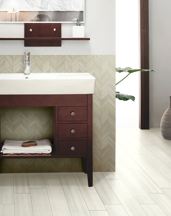 Watercolor Bianco Porcelain Tile