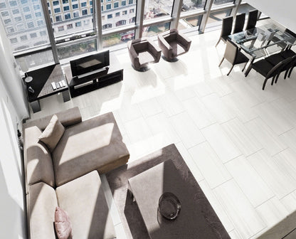 Watercolor Bianco Porcelain Tile