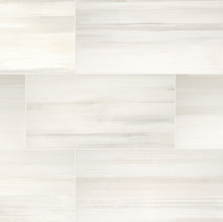 Watercolor Bianco Porcelain Tile