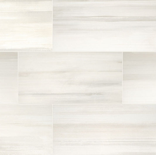 Watercolor Bianco Porcelain Tile