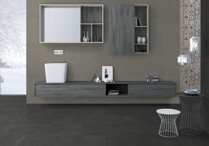 Dimensions Graphite Porcelain Tile