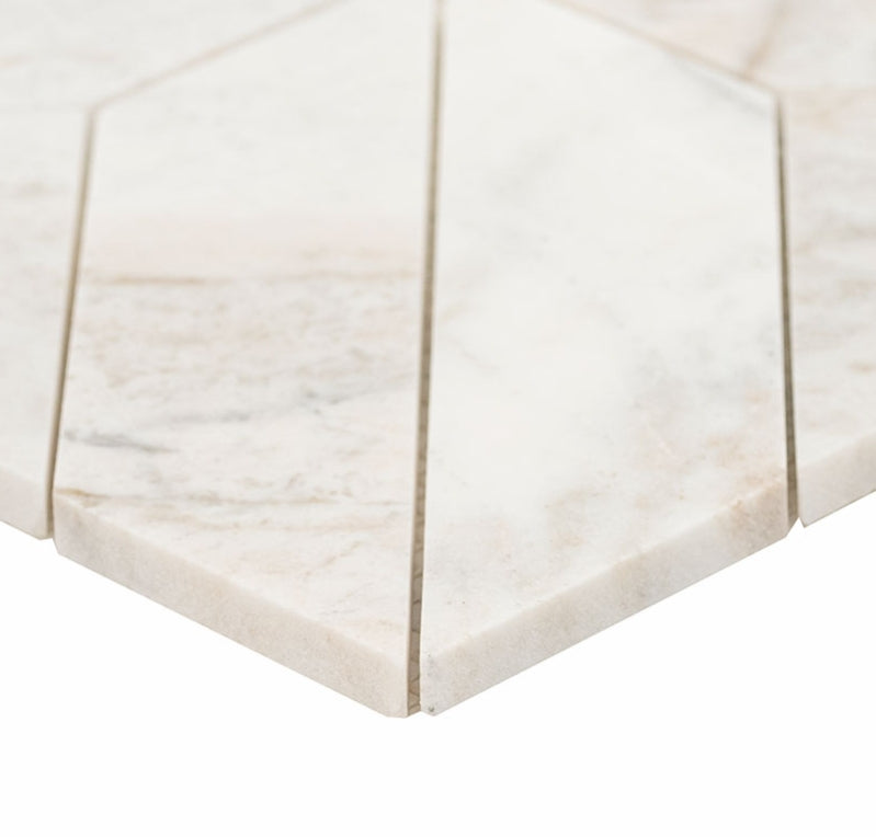 Arabescato Venato Argyle Tile