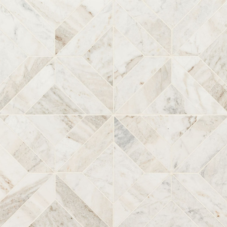 Arabescato Venato Argyle Tile