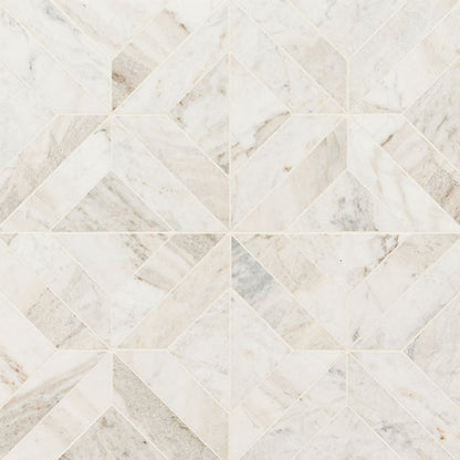 Arabescato Venato Argyle Tile