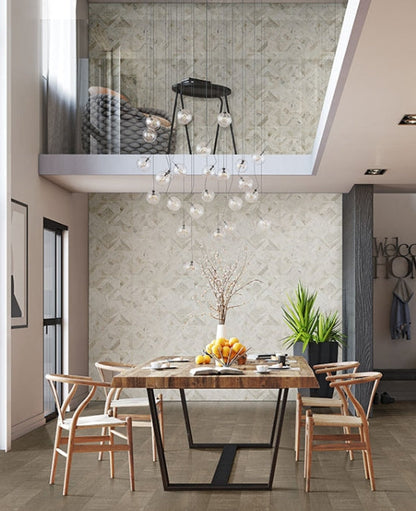 Arabescato Venato Argyle Tile