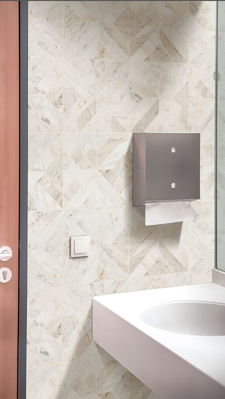 Arabescato Venato Argyle Tile