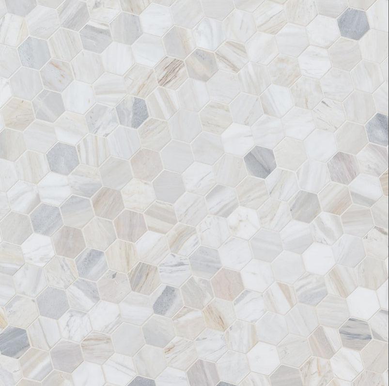 Athena Gold 2" Hexagon Honed Mosaic Tile