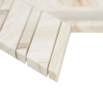 Athena Gold Chevron Pattern Honed