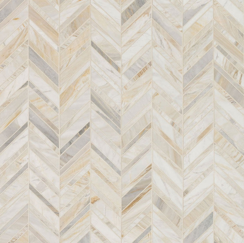 Athena Gold Chevron Pattern Honed