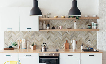 Athena Gold Chevron Pattern Honed