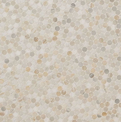 Athena Gold Pennyround Tile