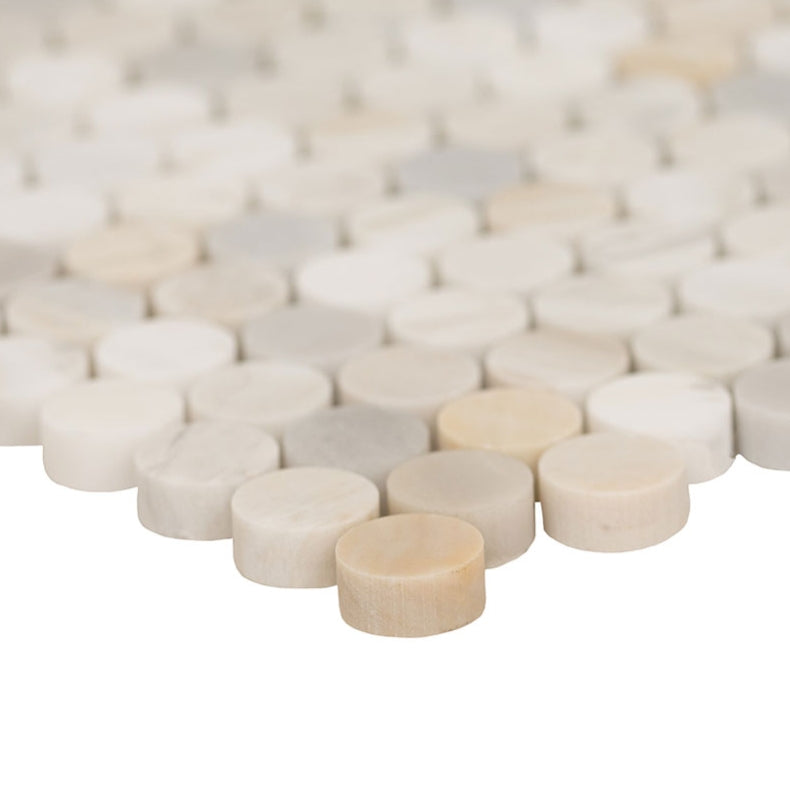 Athena Gold Pennyround Tile