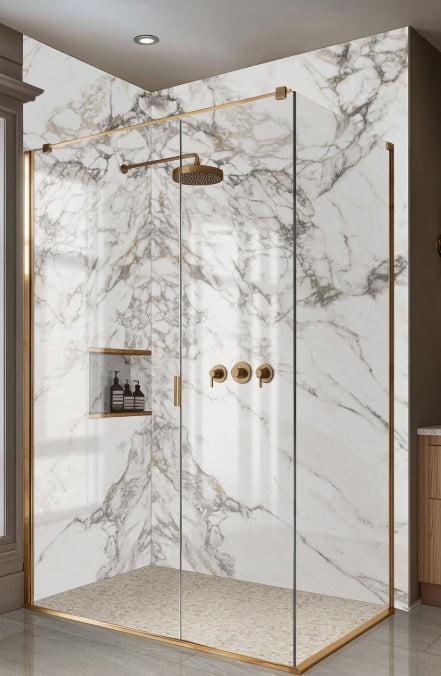 Athena Gold Pennyround Tile