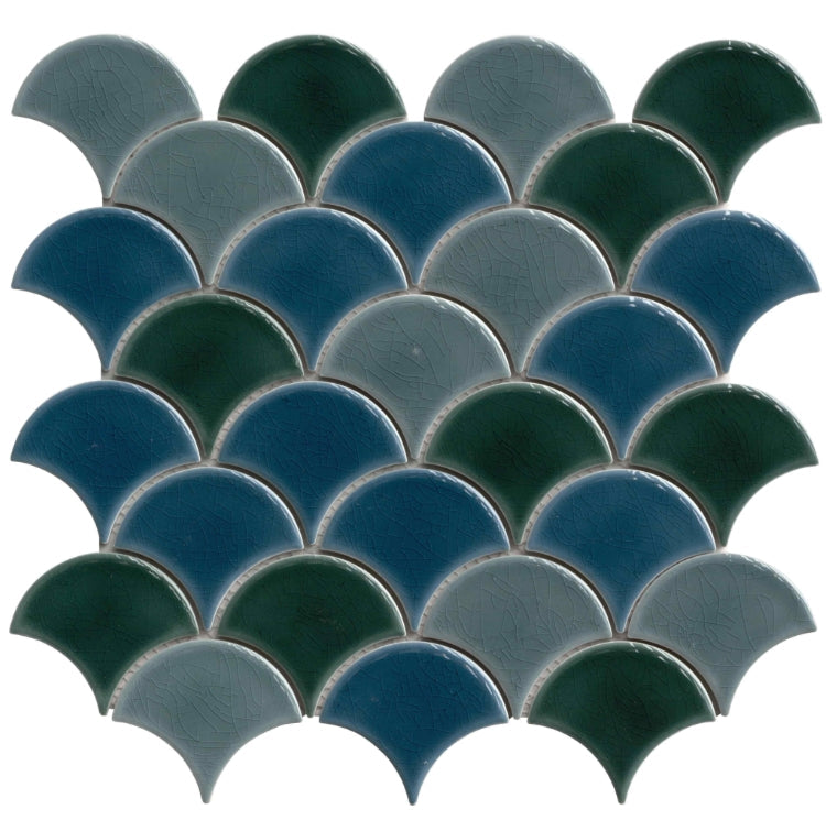 Azul Scallop Tile