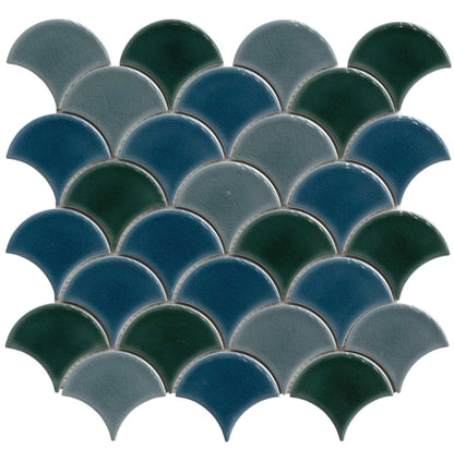 Azul Scallop Tile
