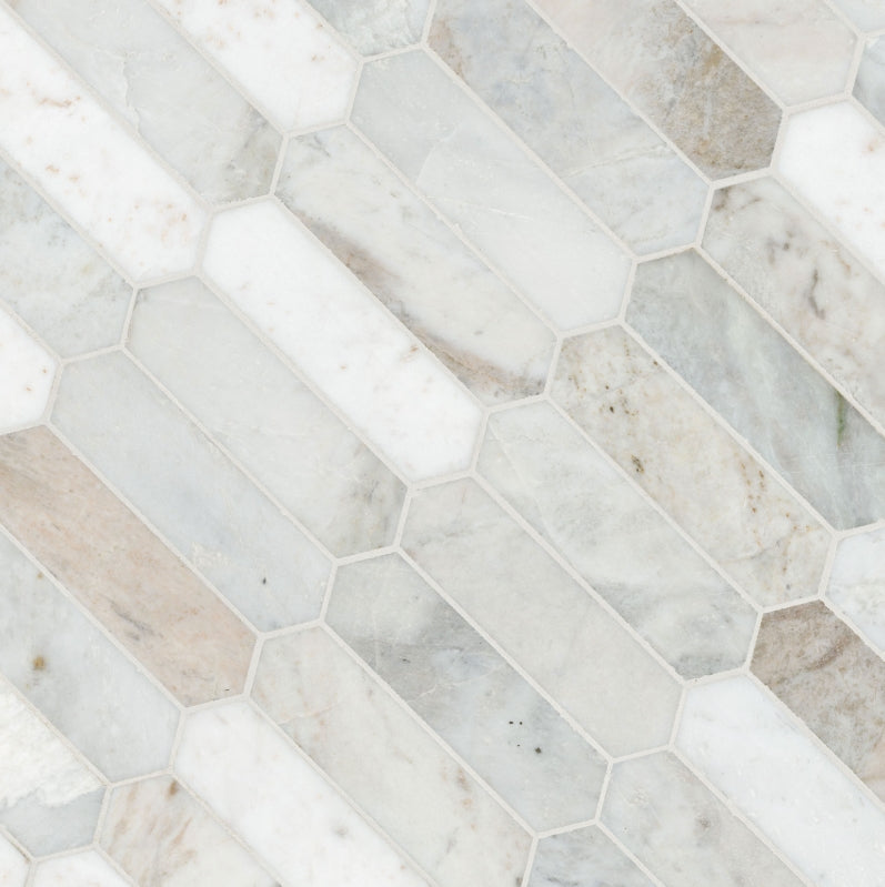 Arabescato Venato Picket Tile