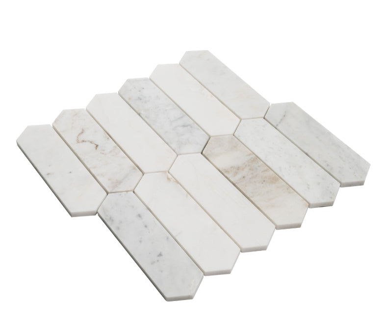 Arabescato Venato Picket Tile